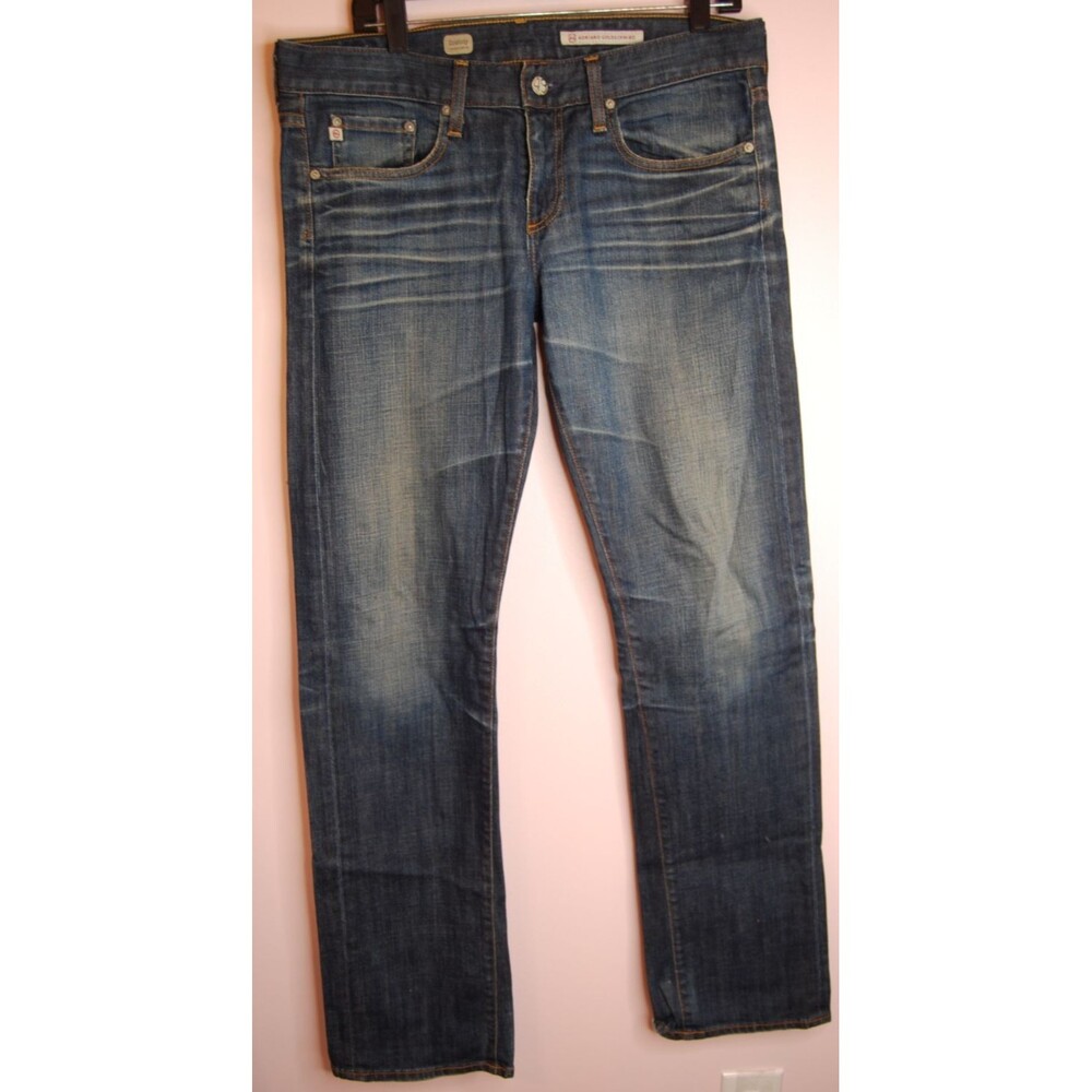 AG Adriano Goldschmied “The Tomboy Crop” Relaxed Straight Crop Jeans Size 30R